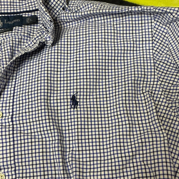 Polo Ralph Lauren Navy and White Checkered Shirt - Picture 4 of 9